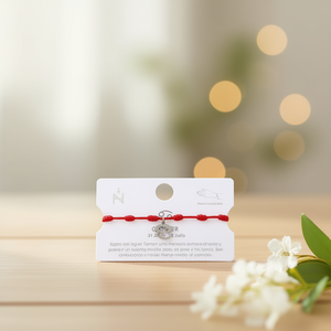 Bracelet porte-bonheur Angelina signe du zodiaque Cancer, cordon rouge, acier inoxydable, cadeau pour femme, bijoux - Product Image 5