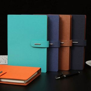 Agenda A5 à feuilles mobiles en cuir PU, coffret cadeau de grande valeur pour l'étude - Vente en gros - Product Image 3