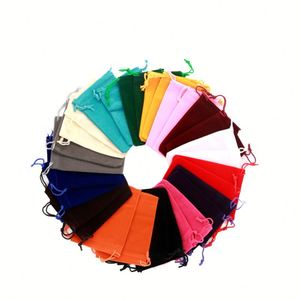 ถุงกำมะหยี่สีดำพิมพ์โลโก้ตามสั่ง ขายส่ง รับออเดอร์จำนวนน้อย รับดรอปชิป บรรจุภัณฑ์ของขวัญแบบเชือกรูดสำหรับใส่เครื่องประดับ - Product Image 1