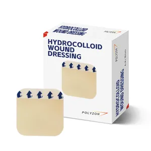 Hete Verkoop Wegwerp Medische Steriele Wondpleisters Ultradunne Hydrocolloïde Dressing Voor Afstraalende Wondverzorging