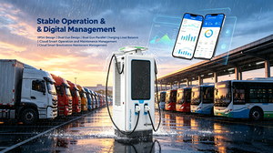 แท่นชาร์จ IP55 gbt CCS chademo ใหม่จาก80kW 480kW CE ocpp ได้รับการรับรองสำหรับการใช้งานสาธารณะ - Product Image 3