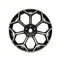 Jantes en alliage d'aluminium forgé LEAD, finition noir brillant, 16-24 pouces, légères, neuves, 5x114.3 PCD, 4 pièces pour Tesla