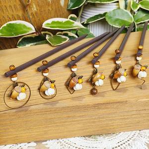 Nieuw Oud Natuurlijk Hout Kralen Haarspeld Retro Multistyle Gedroogd Fruit Hanger Haarspeld Voor Dames Meisjes Haaraccessoires Sieraden - Product Image 2