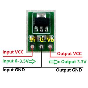 2x Ultra-light Ultra-thin DC 3.7V 4.2V 4.5V 5V to 3.3V Step Down Buck Regulator LDO Module repl AMS1117-3.3 Power Supply Board - Product Image 6