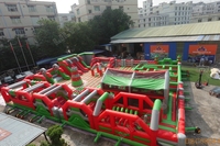 Lilytoys Grand trampoline gonflable pour enfants et adultes, pour l'intérieur et l'extérieur, ville de divertissement gonflable