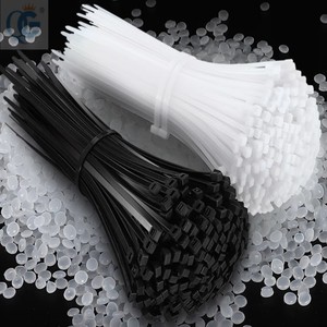 สายรัดพลาสติกไนลอนแบบมีซิปสีขาวดำ - Product Image 1