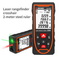 Niveau laser numérique SNDWAY 3-en-1, portée de 2 mètres, télémètre, lignes croisées, indice de protection IP54, grossissement 6,0x, arrêt automatique