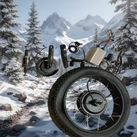 Vente flash, kit de conversion de vélo électrique de haute qualité EN15194 CE/EMC approuvé, 24 pouces, 1000 W, pour vélo à pneus larges/vélo de neige