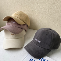Casquette de Baseball Délavée Sport Homme 6 Panneaux Brodée, Qualité Marque, Logo Personnalisé, Casquette Dad Hat
