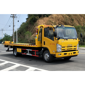 Camion de <span class=keywords><strong>remorquage</strong></span> à plateau plat ISUZU 4x2, capacité de 6 tonnes, pour le transport de voitures, le dépannage et le sauvetage, longueur de plateau de 6,5 m, moteur diesel de 190 CV - Product Image 2