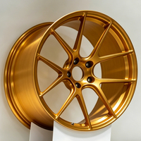 Llantas de Aleación de Aluminio Forjado Ligeras en Color Dorado para Autos, 18 19 20 21 22 Pulgadas, 5x112/5x120 5*114.3, para Mercedes, BMW, Audi