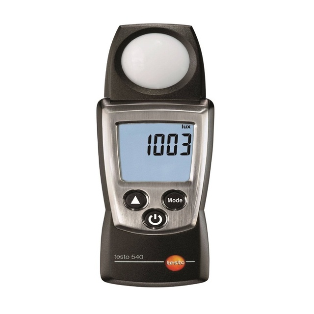 Testo540 Handy Lux Meter Digital Light Tester AA Battery Powered ABS Material 0 to 99,999 Lux