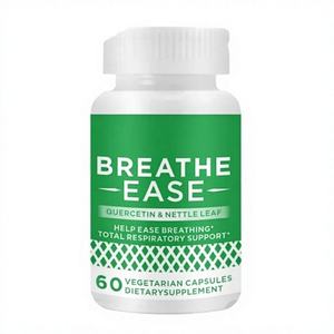 Integratore per il Supporto Polmonare con <span class=keywords><strong>Quercetina</strong></span> e Foglie di Ortica, 60 Capsule Vegetali, Salute Respiratoria Totale, Facilita la Respirazione, Fabbrica OEM ODM - Product Image 1