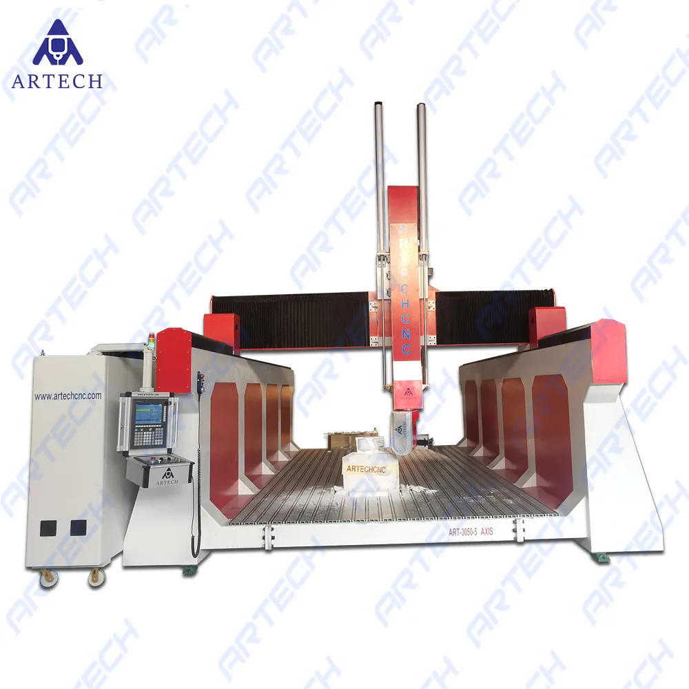 5 axis 3d milling car boat cnc machine for mold making woodworking cnc machines for sale
