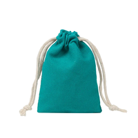 Vente en gros de petites pochettes écologiques personnalisées avec logo imprimé, sac à poussière en toile de coton avec cordon de serrage