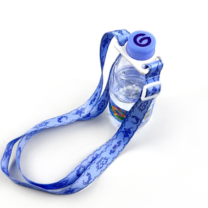 Wholesale Custom Polyester Water Cup Lanyard Cartoon Printing Pattern Water Bottle Lanyard Neck Strap Universal Adjustable