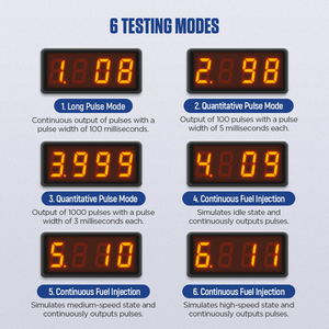 Herramienta de prueba y limpieza de inyectores de combustible MRCARTOOL V30, probador de pulso de inyectores automotrices de 12V para diagnóstico del sistema de combustible del automóvil - Product Image 3