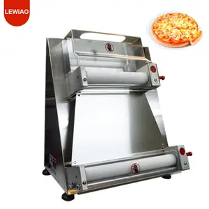 Máquina comercial de moldagem de massa de pizza, rolo elétrico base para prensar massa de pizza