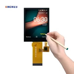 Modul lcd layar sentuh 2.8 inci Ips, tampilan penuh tft kapasitif layar sentuh 240x320 dengan panel sentuh