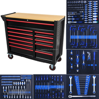 Meuble de rangement multi-tiroirs à 7 compartiments, personnalisable, en mousse EVA, pour garage et atelier, robuste, avec roues, pour 245 outils