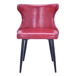 Échantillon Gratuit - <span class=keywords><strong>Chaise</strong></span> de Salle à Manger Design Nordique Minimaliste Moderne du Milieu du Siècle en Cuir et Chrome à Dossier Haut pour <span class=keywords><strong>Cuisine</strong></span> et Salle à Manger - Product Image 2