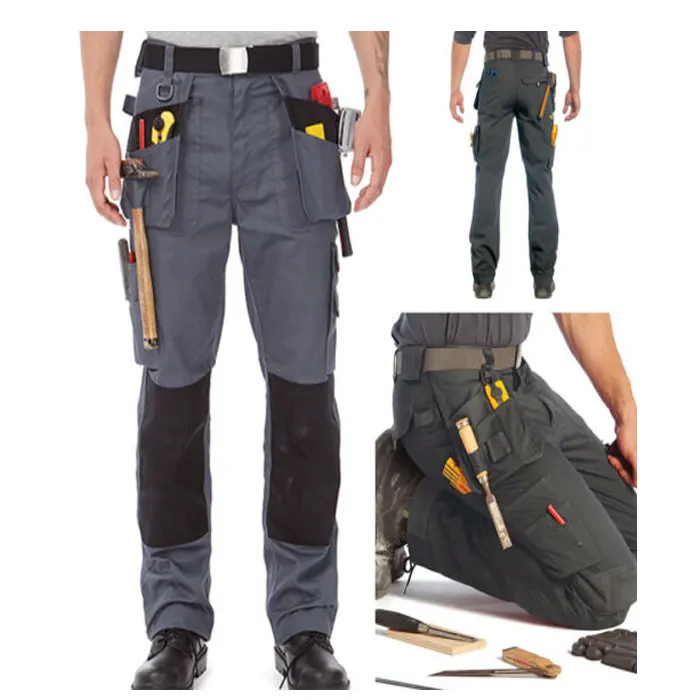High Quality Work Pants Knee-Breeches Cargo Overalls Trousers