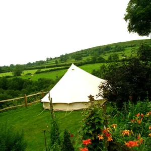 Outdoor Baumwolle Leinwand Tipi Moderne Pagode Luxus Jurte Glocken zelt für Familien camping