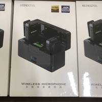 Kit micro cravate sans fil professionnel avec lumières LED, suppression du bruit et étui de recharge sans fil inclus pour le streaming mobile et l'enregistrement