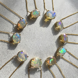 Exquisite New Design Natural Gemstone Pendant 925 Sterling Silver Precious Stone Oval Cut Natural Australian Fire <strong>Opal</strong> <strong>Necklace</strong> - Product Image 3
