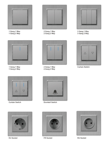 Moderno interruttore luce doppio gruppo interruttore con presa di corrente di presa presa presa presa a parete tipo <span class=keywords><strong>C</strong></span> Tomada USB Prise elettrique murale 145mm - Product Image 2