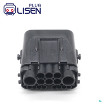 Connecteur de câblage hybride Y-azaki LISEN 28 broches mâle 7297-4838-30 pour la transmission de signal