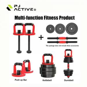 Set di Manubri in Cemento PINJIAN per Fitness 10-40kg <span class=keywords><strong>con</strong></span> Piastre di Peso Riempiti di Sabbia <span class=keywords><strong>Bilanciere</strong></span> Regolabile e Manubri da Palestra 10kg - Product Image 2