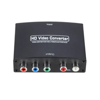 Convertidor de HDM1 a Ypbpr con 5 RCA RGB, Convertidor de Video Ypbpr con Entrada HDMI y Salida Ypbpr, Compatible con 1080P