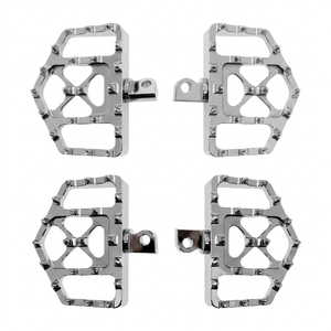 อุปกรณ์เสริมรถจักรยานยนต์ CNC SXF250 แป้นเหยียบอลูมิเนียมอัลลอยด์ แป้นเหยียบรถจักรยานยนต์ CNC แบบเรียบสำหรับเปลี่ยน - Product Image 1