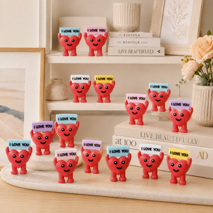 Graziosa Statuetta a Forma di Cuore con Scritta 'I Love You' in PVC, Decorazione per San Valentino, Regalo per Coppie, Arredo Casa, Decorazione per Tavoli di Matrimoni e Feste - Product Image 3