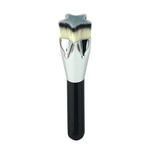 Nuevo diseño de estrella en forma de corazón Flat Top Foundation Brush Luxury Makeup Foundation Brush para la cara - Product Image 4