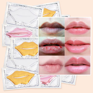 Private Label Collagen Lip <b>Sleeping</b> <b>Mask</b> Pink Crystal Lip Care Sheet for Plumping Moisturizing - Product Image 2