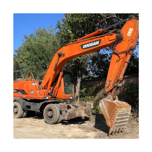 Les machines de construction de terrassement ont utilisé la pelle hydraulique à DH210W-7 roues Doosan en très bon état en vente - Product Image 1