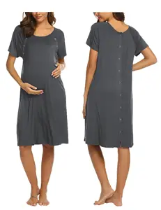 गर्भावस्था के लिए मातृत्व कपड़े कपड़े महिलाओं ओ-गर्दन सेक्सी पोशाक गर्भवती महिला नर्सिंग कपड़े