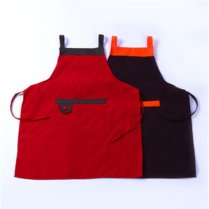 Workwear <b>Apron</b> Red Coffee Rose Red Solid Color Adjustable Waist Daily Use Adult <b>Kitchen</b> <b>Apron</b> - Product Image 4