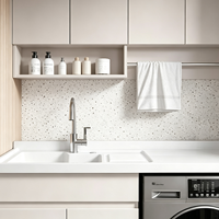 Ensembles de meubles de salle de bain de luxe en bois avec armoire de buanderie et lavabo intégré pour projets hôteliers, usine OEM ODM