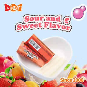 Bonbons en gros, étiquette privée personnalisée, bonbons pour enfants, jouet amusant, <span class=keywords><strong>chewing</strong></span>-<span class=keywords><strong>gum</strong></span> aux fruits avec autocollant de tatouage et jouet <span class=keywords><strong>ballon</strong></span>, bonbons ODM/OEM - Product Image 2