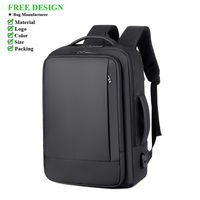 Sac à dos de voyage pour homme au design populaire, sac à dos pour ordinateur portable, imperméable avec charge USB, sac à dos pour ordinateur portable pour homme