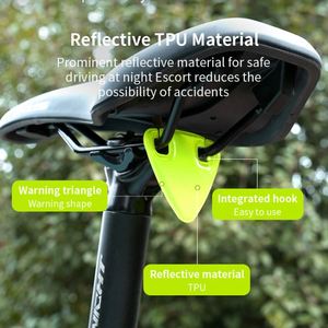 Logo personnalisé imprimé à l'écran, avertissement de sécurité, selle de vélo réfléchissante, accessoires de vélo - Product Image 2