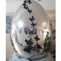 Tuiles de mosaïque de mini miroir en verre carré auto-adhésif de forme irrégulière pour les projets de boule de disco de bricolage d'artisanat (10x10mm)