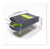 Keuken Vruchten Snijmachine Rasp 15 In 1 Handleiding Multifunctionele Groentesnijder Voedsel Dicer Ui Vegetarische Chopper Mandoline