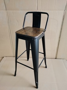 Taburete de Bar <span class=keywords><strong>Tolix</strong></span>, Silla de Bar Resistente para Cocina con Respaldo Bajo, Silla <span class=keywords><strong>Alta</strong></span> para Restaurante, Cafetería, para <span class=keywords><strong>Mesa</strong></span> de Bar - Product Image 3