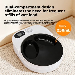 <strong>Wet</strong> <strong>Food</strong> Automatic <strong>Feeder</strong> with Cooling, Semiconductor Refrigeration, with Timer, Washable, for <strong>Cats</strong> - Product Image 1