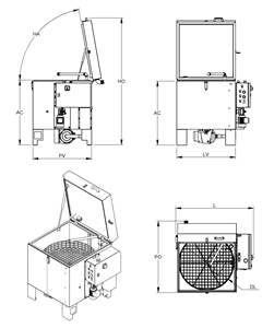Hot Sale P 60 Electric Spray Parts Washer Spray <b>Cleaner</b> <b>Ultrasonic</b> Parts Washer Machine With 100 Kg Load Capacity - Product Image 2