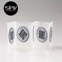 Autocollant NFC pour téléphone portable, étanche, personnalisé avec code QR, programmable, NTAG 215 NTAG 216, étiquette adhésive, vente en gros